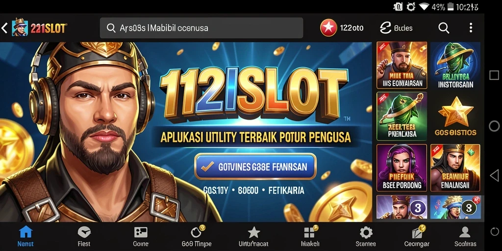 Tampilan screenshot utama 1121SLOT yang menunjukkan antarmuka pengguna yang ramah.