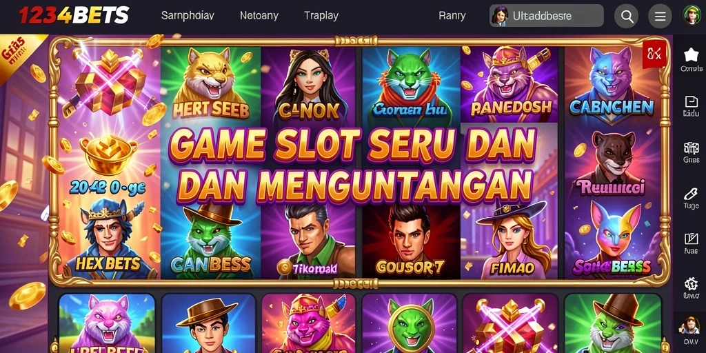 Gameplay seru dari game Slot 1234BETS yang menampilkan momen mendebarkan.