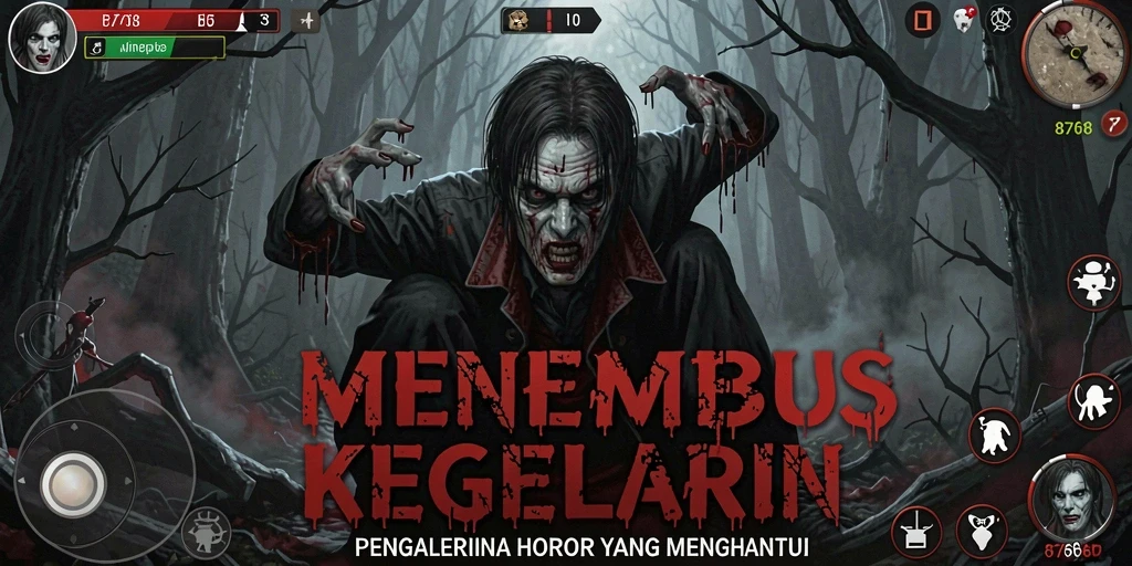 Tampilan gameplay menegangkan di dalam dunia horor 8768.