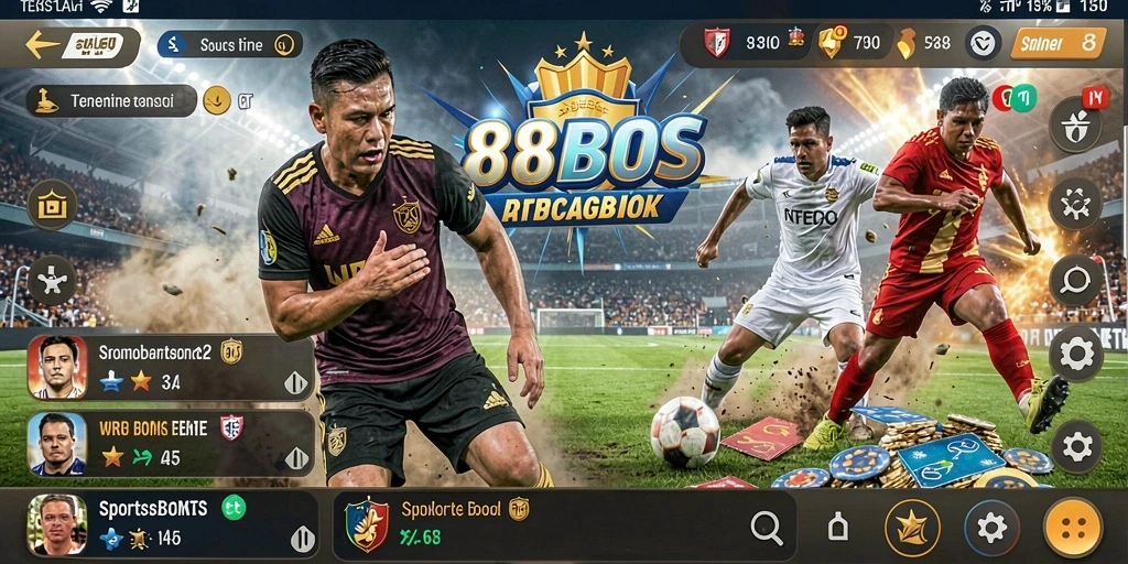 Tampilan menarik dari gameplay aplikasi Sportsbook 88BOS.