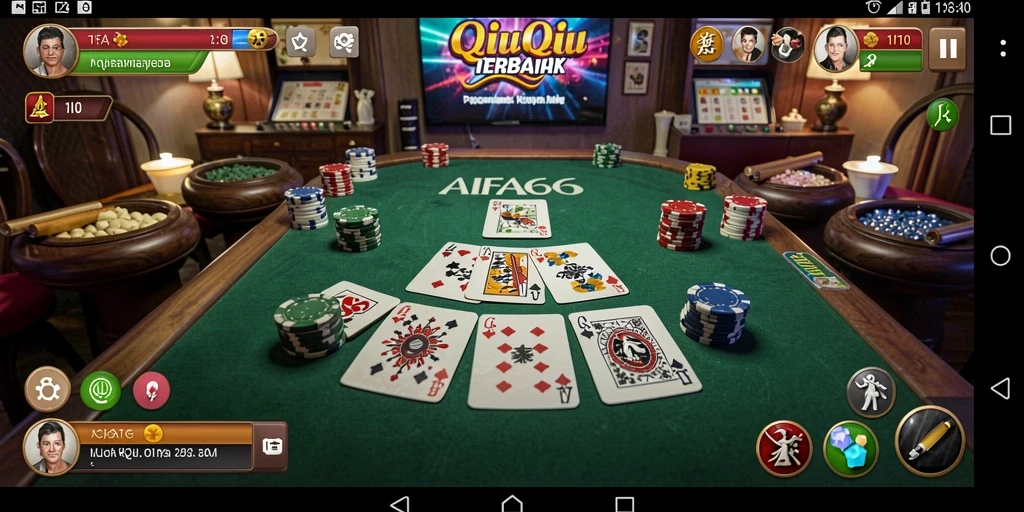 Tampilan gameplay QiuQiu yang seru dan menantang di AIFA66.