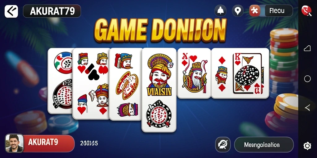 Tampilan gameplay AKURAT79 yang seru dan interaktif dalam permainan Domino.