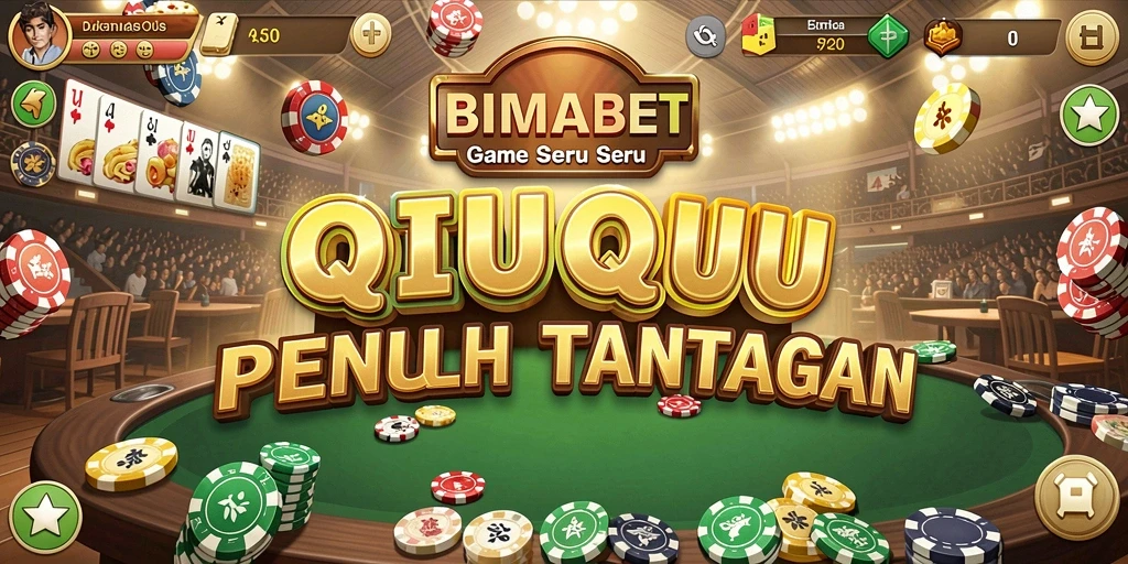 Screenshot menunjukkan gameplay QiuQiu yang seru dan kompetitif.