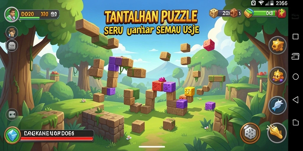 Tampilan gameplay D06 yang penuh dengan tantangan Puzzle.