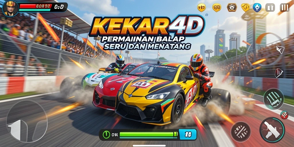Gameplay seru di KEKAR4D dengan lintasan yang menantang.