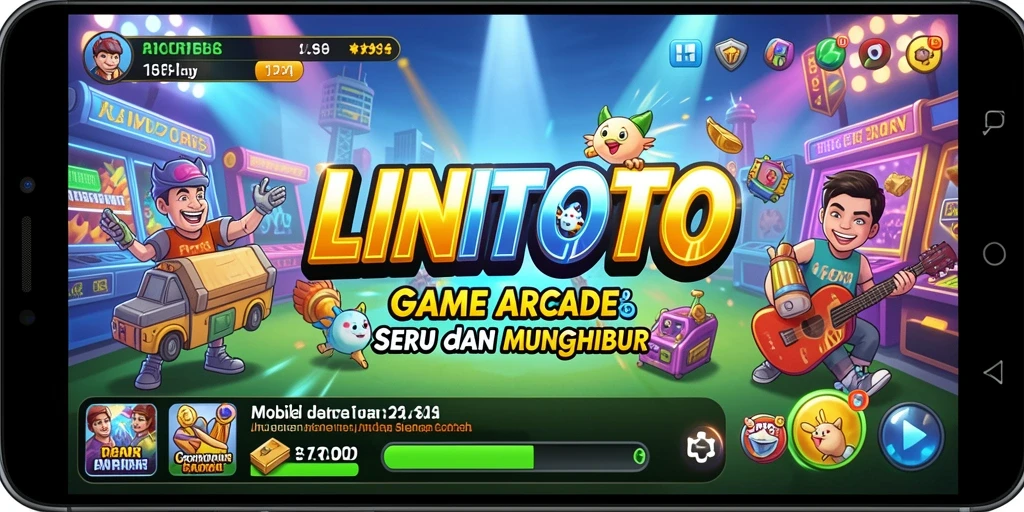 Tampilan gameplay menarik LINITOTO dengan grafis cerah dan penuh warna.