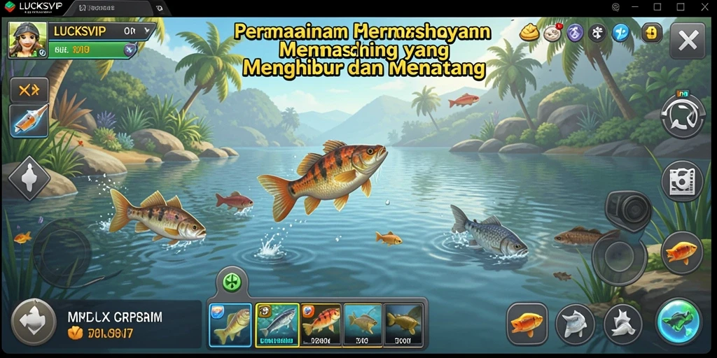 Tangkapan ikan besar dalam LUCKSVIP dengan grafis yang menakjubkan.