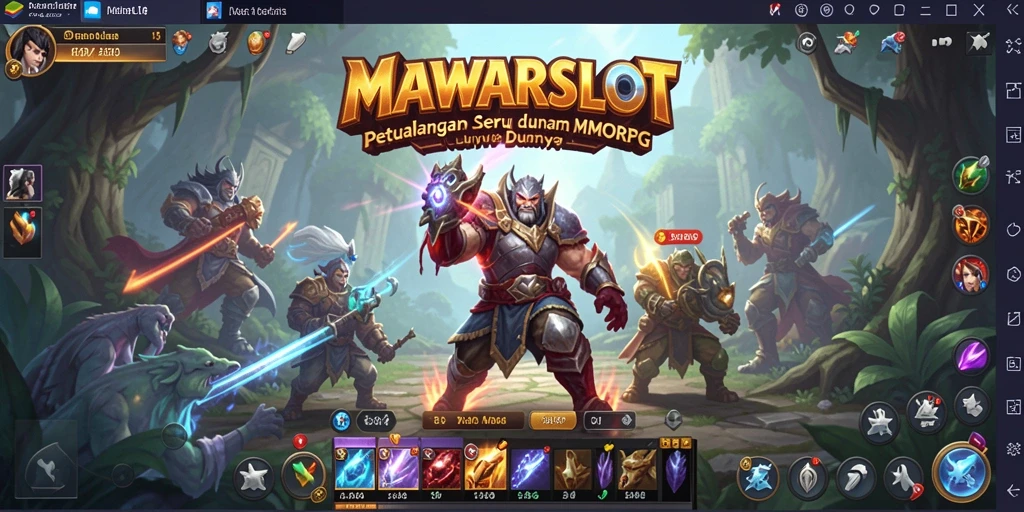 Tangkapan layar MAWARSLOT menampilkan aksi pertarungan mendebarkan dalam dunia MMORPG.