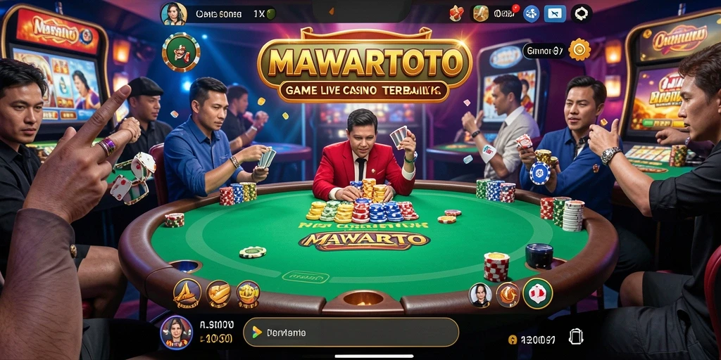 Tampilan gameplay Live Casino yang seru di MAWARTOTO.