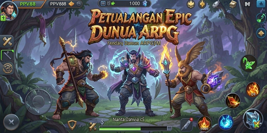 Gameplay mendebarkan dalam PPV88 dengan petualangan ARPG.