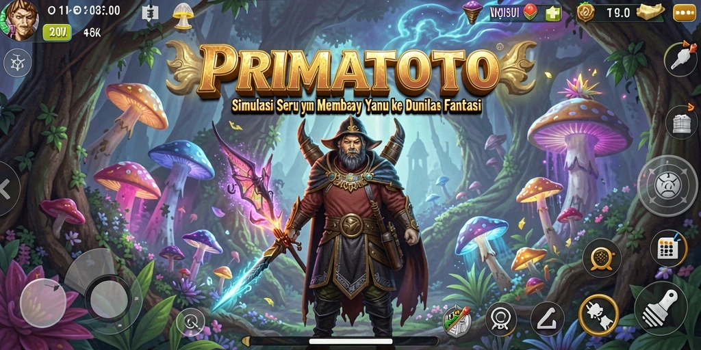 Screenshot gameplay PRIMATOTO yang menunjukkan petualangan seru dalam simulasi.