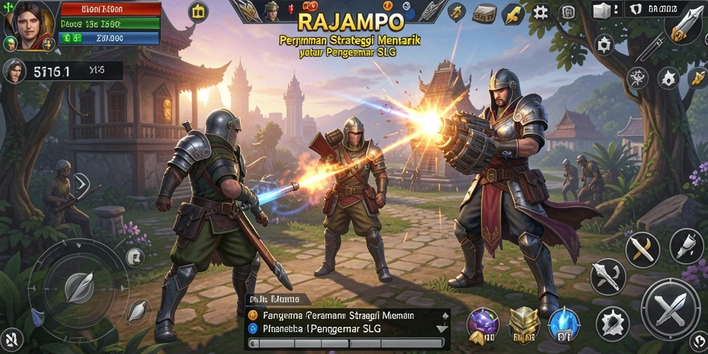 Tampilan menarik dari gameplay RAJAMPO dengan strategi yang menegangkan.