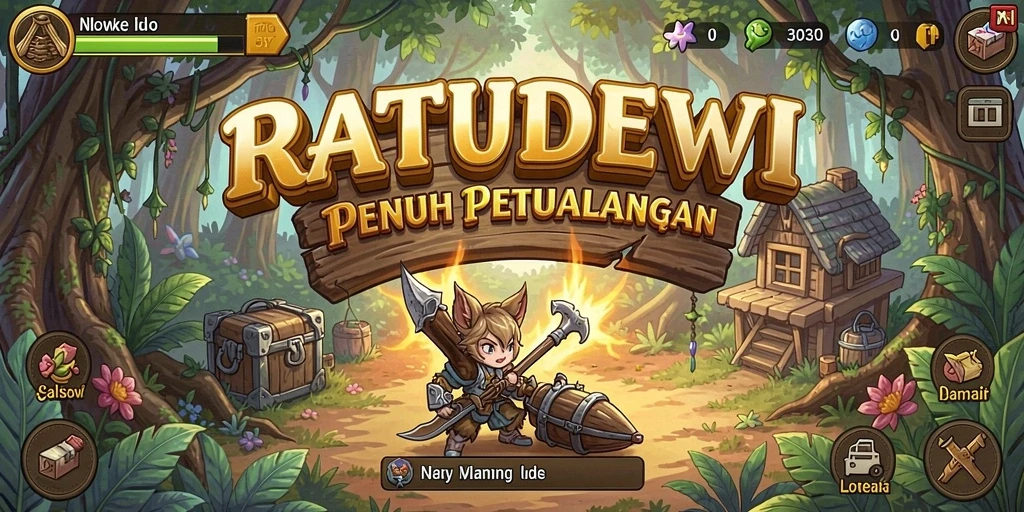 Screenshot gameplay yang menunjukkan aksi dalam game Idle.