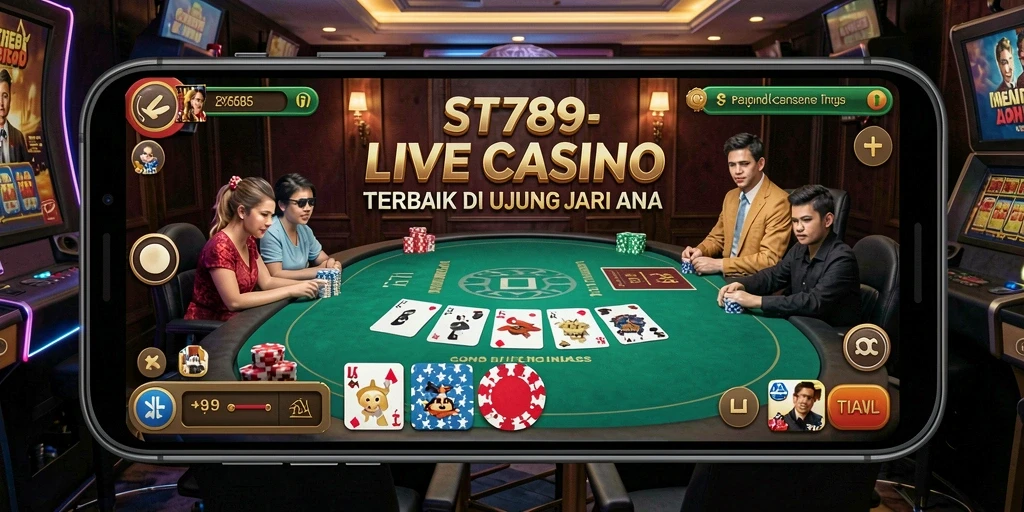 Gameplay Live Casino yang mendebarkan dan interaktif di ST789.