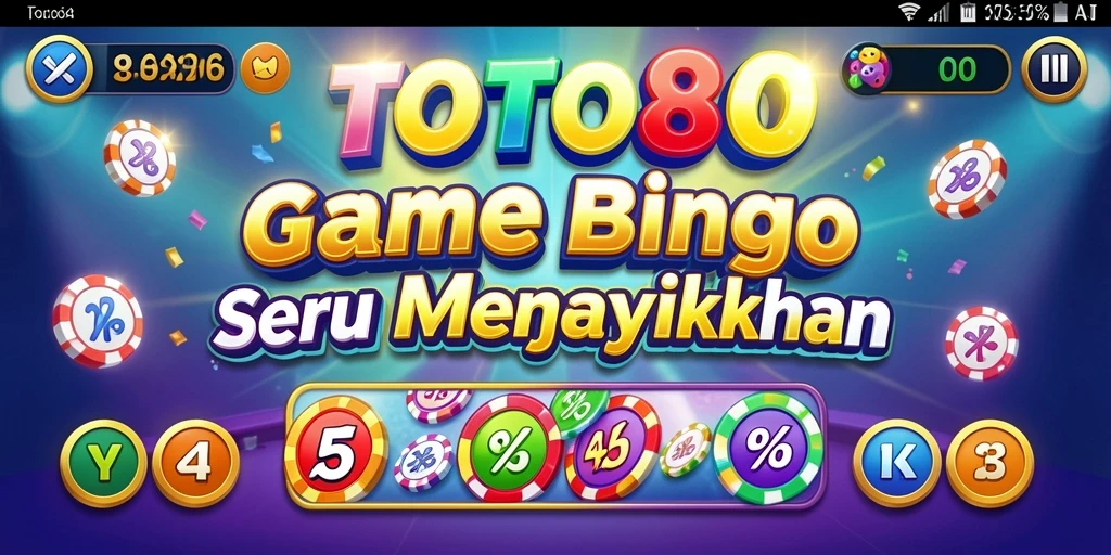 Screenshot gameplay TOTO80 menampilkan suasana seru permainan Bingo.